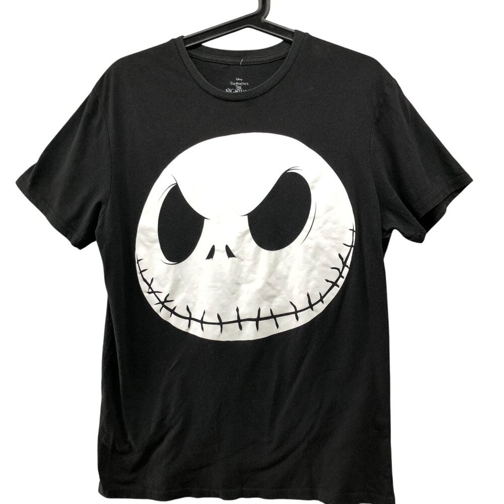 Nightmare Before Christmas T Shirt Mens M Short Sleeve Black‎ Jack Skellington